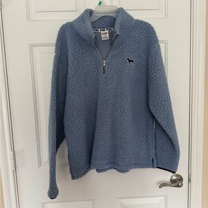 VS Blue Quarter Zip Sherpa